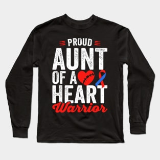 Aunt Of A He Warrior Chd Congenital He Long Sleeve T-Shirt